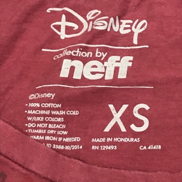 Disney “NEFF” Mickey Mouse Floral T-Shirt size XS - Picture 4 of 8